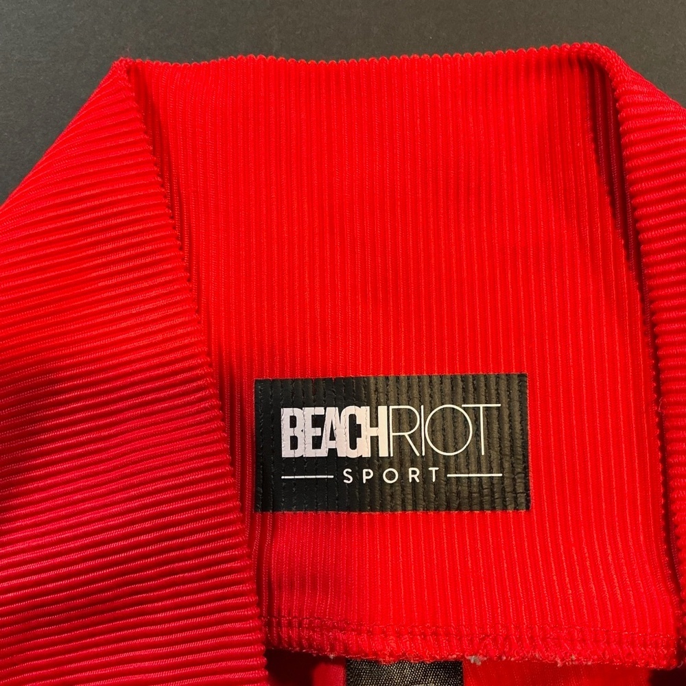 Beach Riot Cara Rib Legging Red High-Rise Ribbed Size Small - Picture 8 of 10